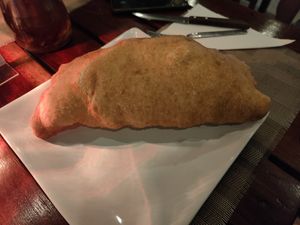Panzerotto(deep fried Calzone) at La Pizzeria in Koh Tao