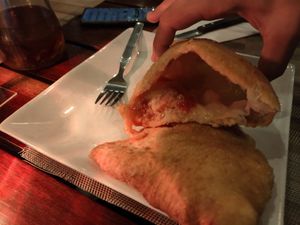 Panzerotto at La Pizzeria in Koh Tao