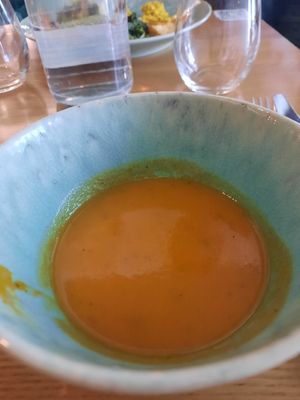 Tomato cream soup at DaTerra - Rua da Rosa in Lisbon