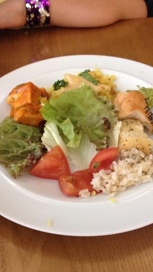 A selection of foods from the buffet at DaTerra - Rua da Rosa in Lisbon