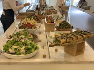 Parts of buffet at DaTerra - Rua da Rosa in Lisbon