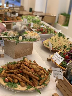 Parts of buffet at DaTerra - Rua da Rosa in Lisbon