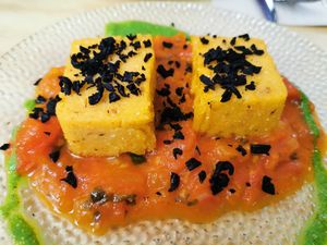 Polenta at La Sociedad Herbivora in Malaga