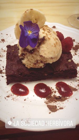 Brownie  at La Sociedad Herbivora in Malaga