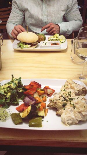 Main dishes  at La Sociedad Herbivora in Malaga
