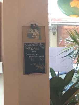 The vegan saussage (not home made. They buy the ones from wheaty at naturalia vegan just in front) at Couscous Deli  in Paris
