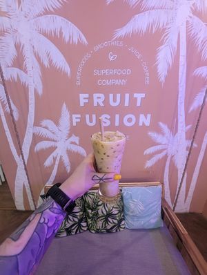 Iced coffee at Fruit Fusion in Phuket