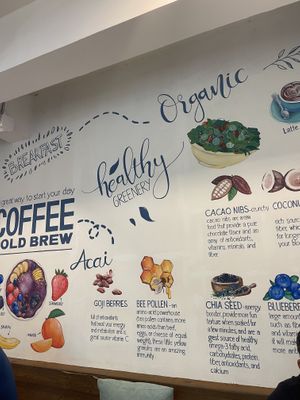 The menu   at Fruit Fusion in Phuket