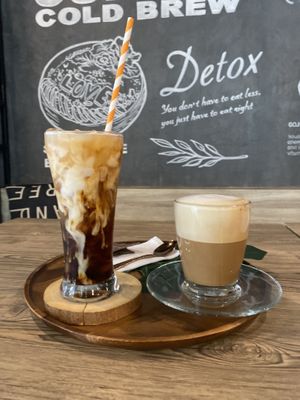 Almond milk latte’s at Fruit Fusion in Phuket