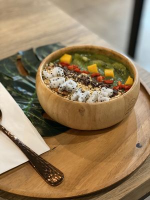  cuuuute!! green detox bowl  at Fruit Fusion in Phuket