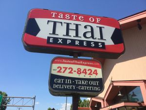 Outdoors at Taste of Thai Express in Ithaca