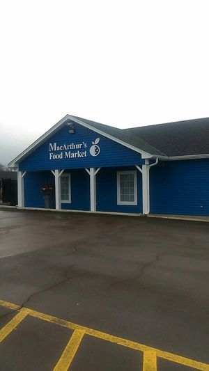 Outside at MacArthur's Nurseries in Moncton