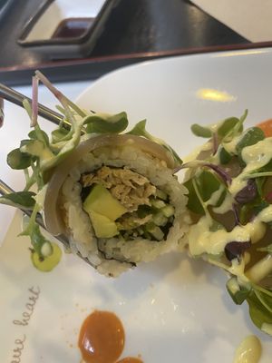 Inside of california roll at Maru JaYeonSik Kimbap in Seoul