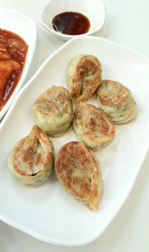 Dumplings at Maru JaYeonSik Kimbap in Seoul