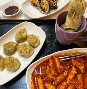 One of each, please!  at Maru JaYeonSik Kimbap in Seoul