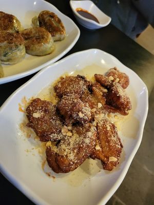 seasoned soy "chicken" at Maru JaYeonSik Kimbap in Seoul
