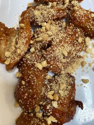 soy fried chicken  at Maru JaYeonSik Kimbap in Seoul