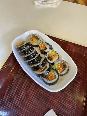 Fried tofu gimbap   at Maru JaYeonSik Kimbap in Seoul