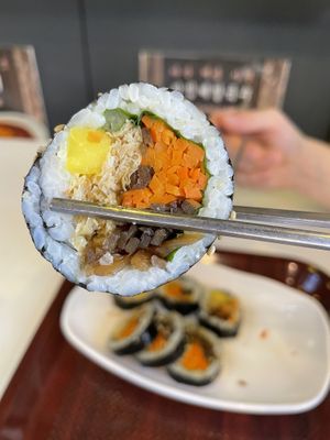 Beautiful gimbap   at Maru JaYeonSik Kimbap in Seoul