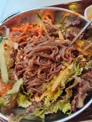 Coldbuckwheatnoodles at Maru JaYeonSik Kimbap in Seoul