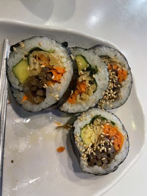 Fried tofu roll  at Maru JaYeonSik Kimbap in Seoul