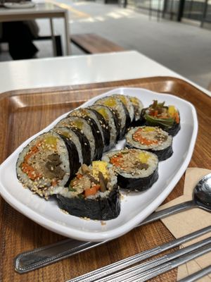 Fried tofu gimbap  at Maru JaYeonSik Kimbap in Seoul