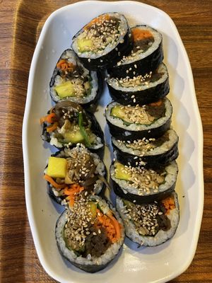 Tofu gimbap   at Maru JaYeonSik Kimbap in Seoul