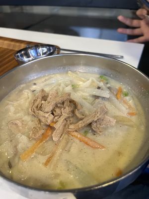 Perilla noodle soup  at Maru JaYeonSik Kimbap in Seoul