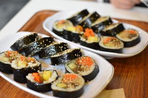 Kimbap at Maru JaYeonSik Kimbap in Seoul