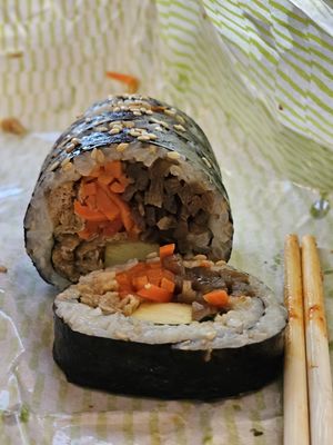   at Maru JaYeonSik Kimbap in Seoul