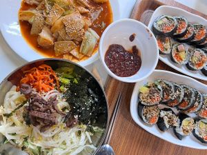 Delicious! #Veganuary at Maru JaYeonSik Kimbap in Seoul