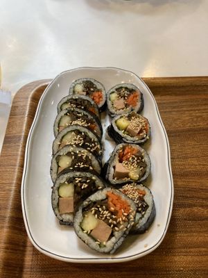 Kimbap!  at Maru JaYeonSik Kimbap in Seoul