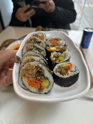 Tofu Gimbap  at Maru JaYeonSik Kimbap in Seoul