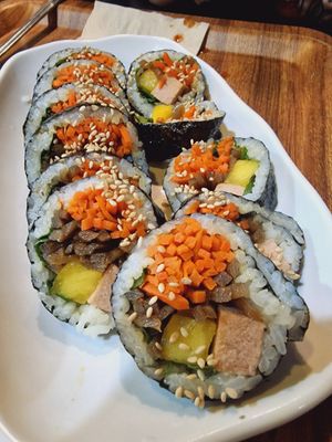 Gimbap at Maru JaYeonSik Kimbap in Seoul