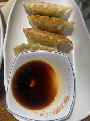 Fried dumplings  at Maru JaYeonSik Kimbap in Seoul