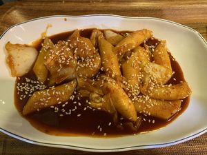 Tteokbokki  at Maru JaYeonSik Kimbap in Seoul