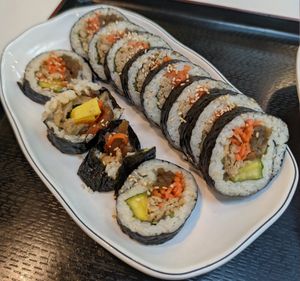Tofu gimbap at Maru JaYeonSik Kimbap in Seoul