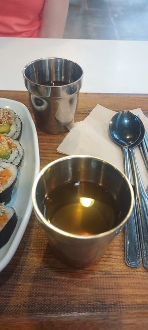 Free Drink at Maru JaYeonSik Kimbap in Seoul