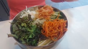 Cold Buckwheat Noodle Mix at Maru JaYeonSik Kimbap in Seoul