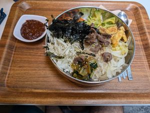 Bibimbap at Maru JaYeonSik Kimbap in Seoul