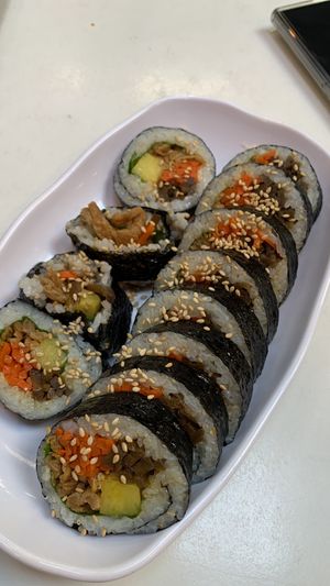 Tofu Kimbap at Maru JaYeonSik Kimbap in Seoul