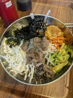 Bibimbap at Maru JaYeonSik Kimbap in Seoul