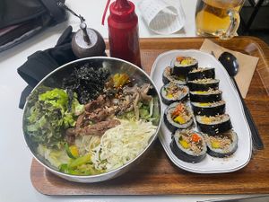   at Maru JaYeonSik Kimbap in Seoul