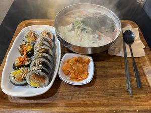   at Maru JaYeonSik Kimbap in Seoul