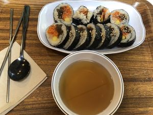   at Maru JaYeonSik Kimbap in Seoul