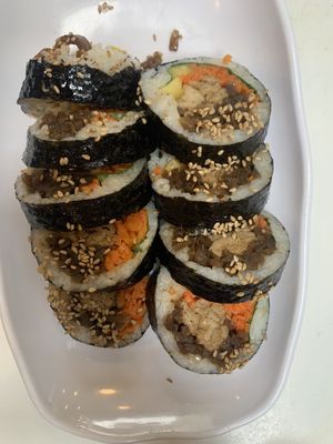Tofu Kimbab roll  at Maru JaYeonSik Kimbap in Seoul
