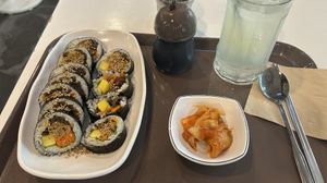 Fried tofu Gimbap  at Maru JaYeonSik Kimbap in Seoul