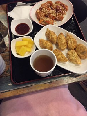 Dumplings at Maru JaYeonSik Kimbap in Seoul