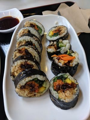 Kimbap at Maru JaYeonSik Kimbap in Seoul