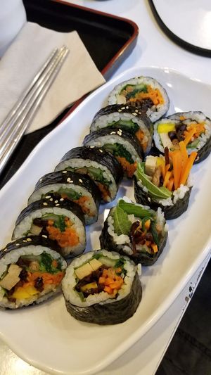 Kim Bap full of goodness at Maru JaYeonSik Kimbap in Seoul